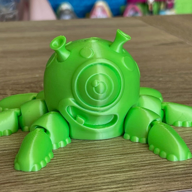 3D Printed Alien Squid Spinner Finger Top