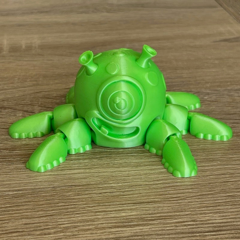 3D Printed Alien Squid Spinner Finger Top