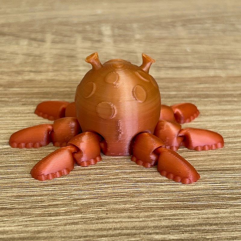 3D Printed Alien Squid Spinner Pencil Top