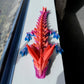 3D Printed Crystal Dragon Rainbow Silk