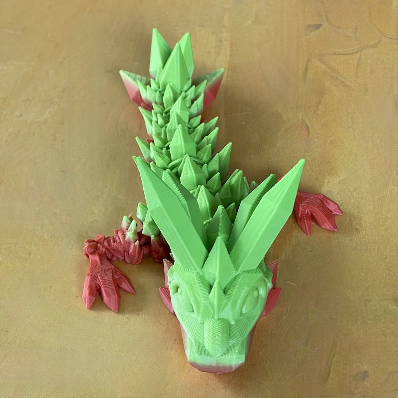 3D Printed Crystal Dragon Tadling Large (Tadling Dragon)