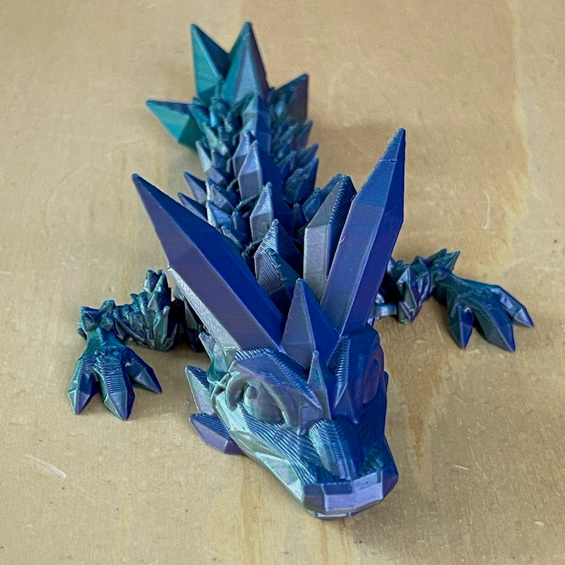 3D Printed Crystal Dragon Tadling.
