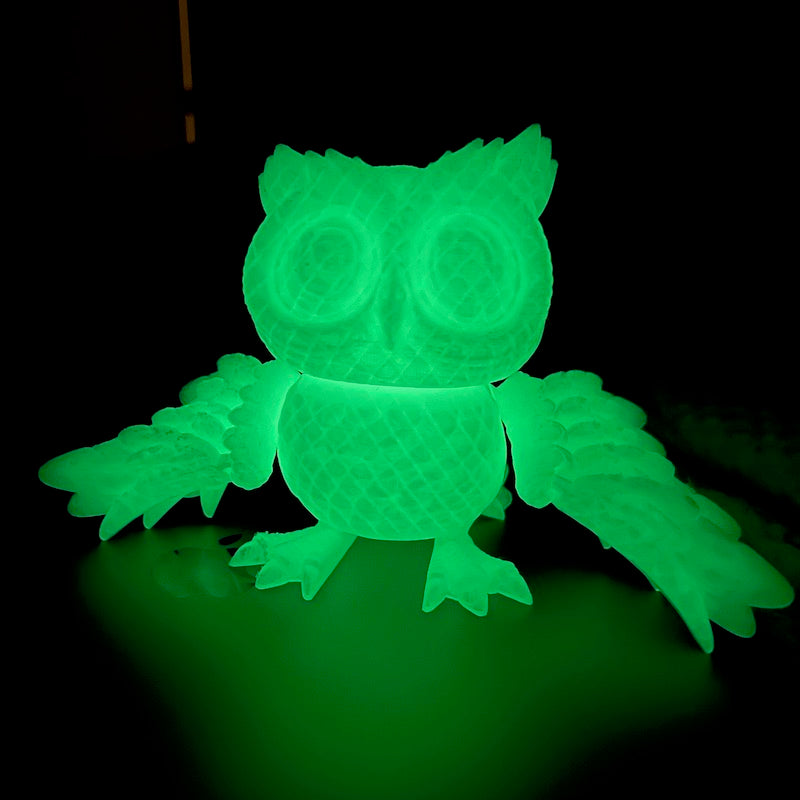 3D Printed Glow in the Dark Owl