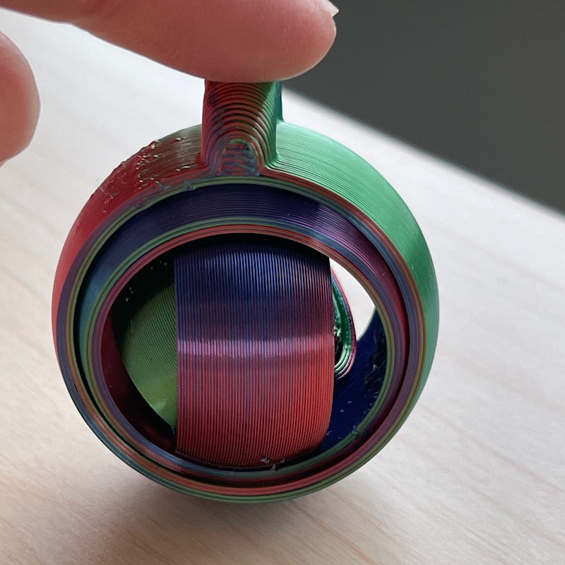 3D Printed Gyroscope for keychain