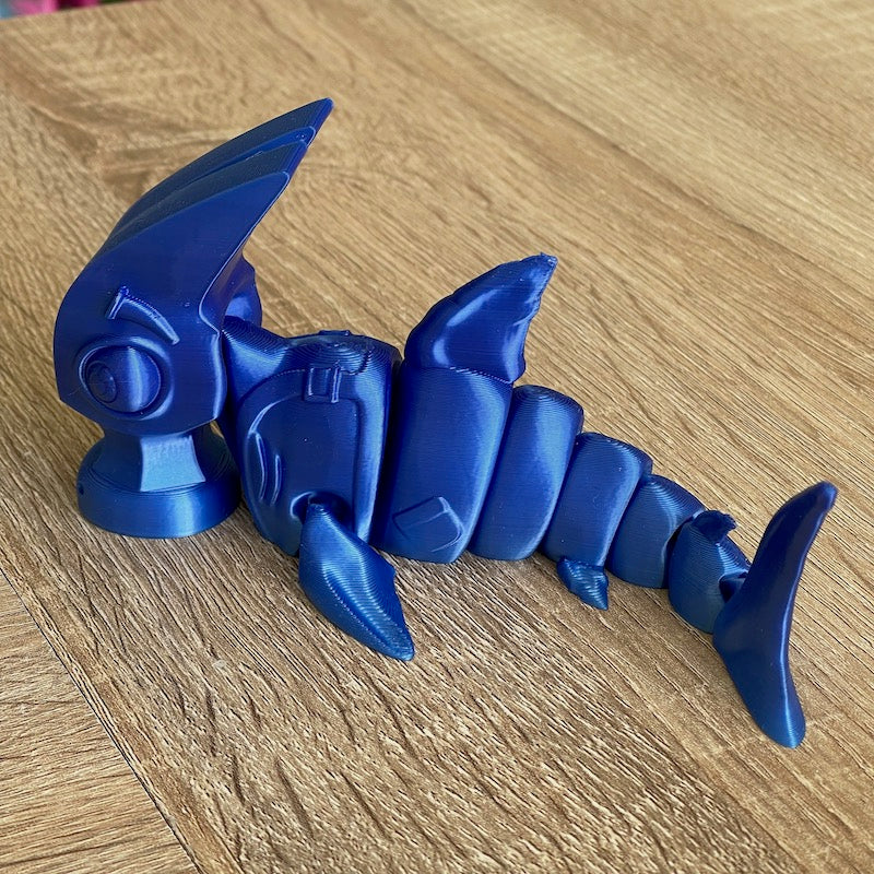 3D Printed Hammerhead Shark Blue