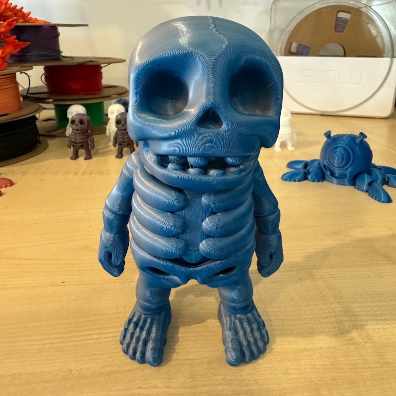 3D Printed Mini Skeleton Upscaled 300%