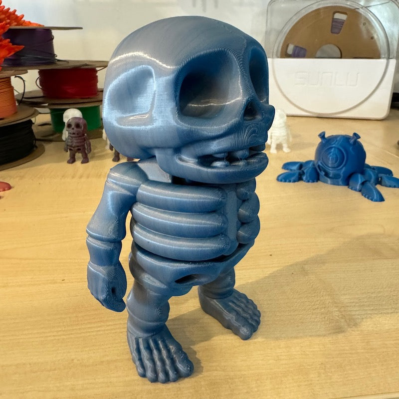 3D Printed Mini Skeleton Upscaled 300%