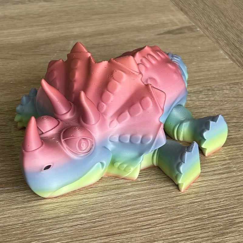 3D Printed Stegasaurus Multicolour matte