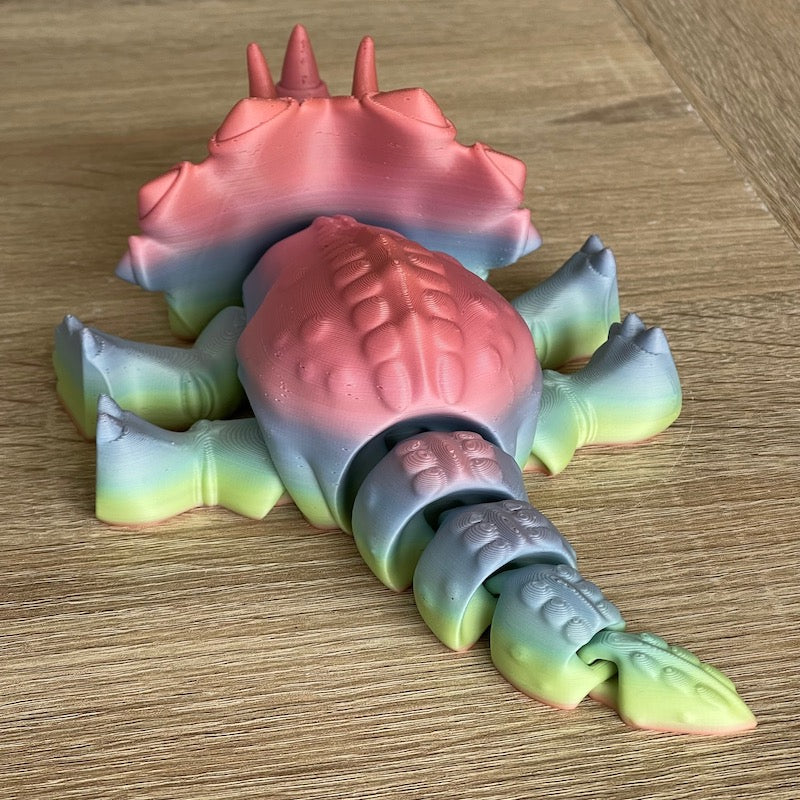 3D Printed Stegasaurus Multicolour matte