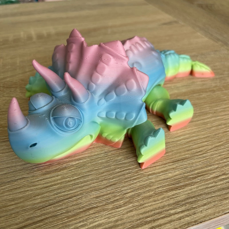 3D Printed Stegasaurus Multicolour matte