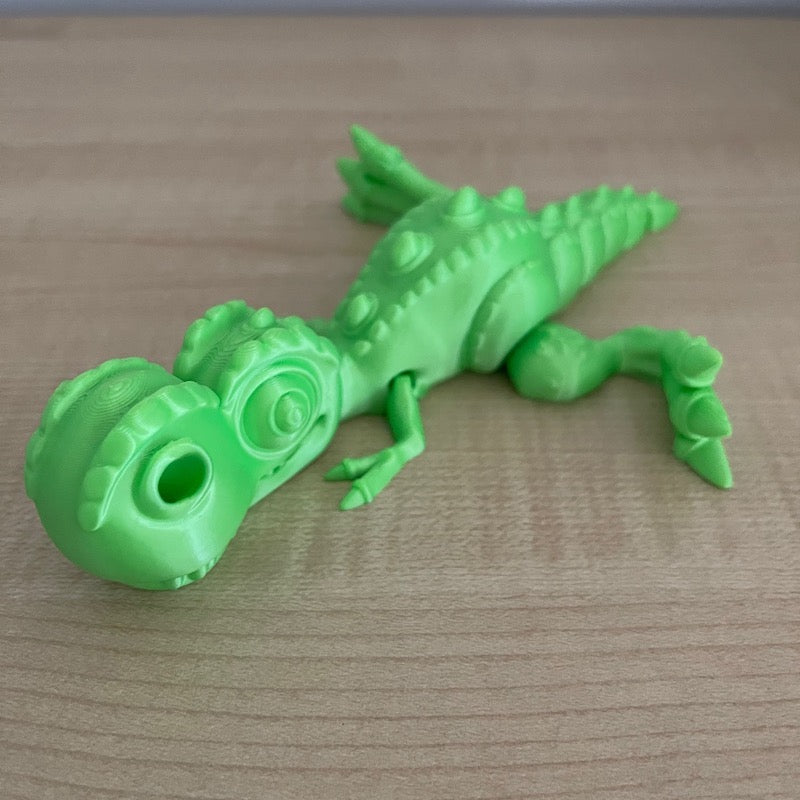 3D Printed T Rex Green mini