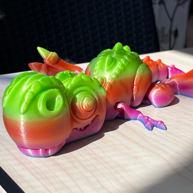 3D Printed T Rex Multicolour Large