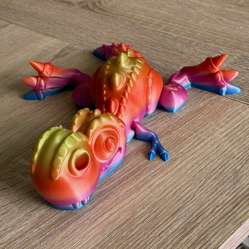 3D Printed T Rex Multicolour Silk Large