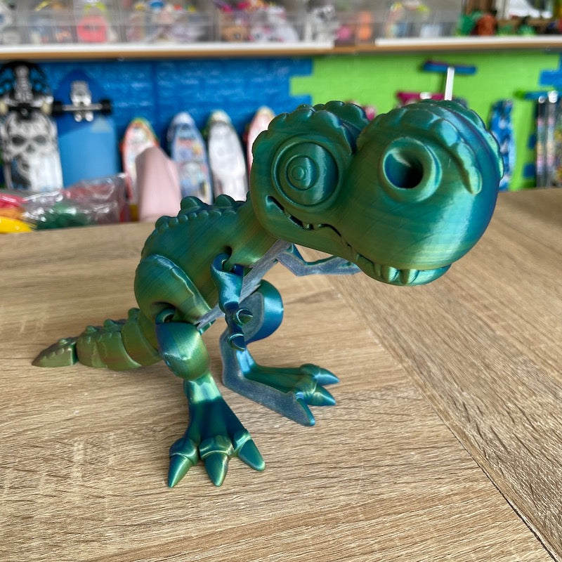 3D Printed T Rex Tricolour Silk Large