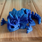 3D Printed Triceratops Skeleton Ice Blue