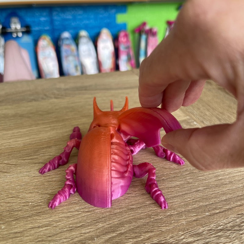3D Printed Unicorn Beetle