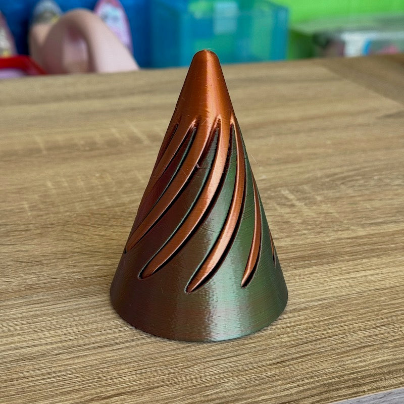 3D Printed Spiral Cone Fidget Toy