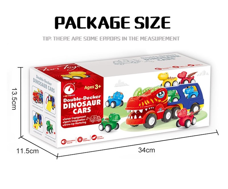 Double Decker Dinosaur Cars