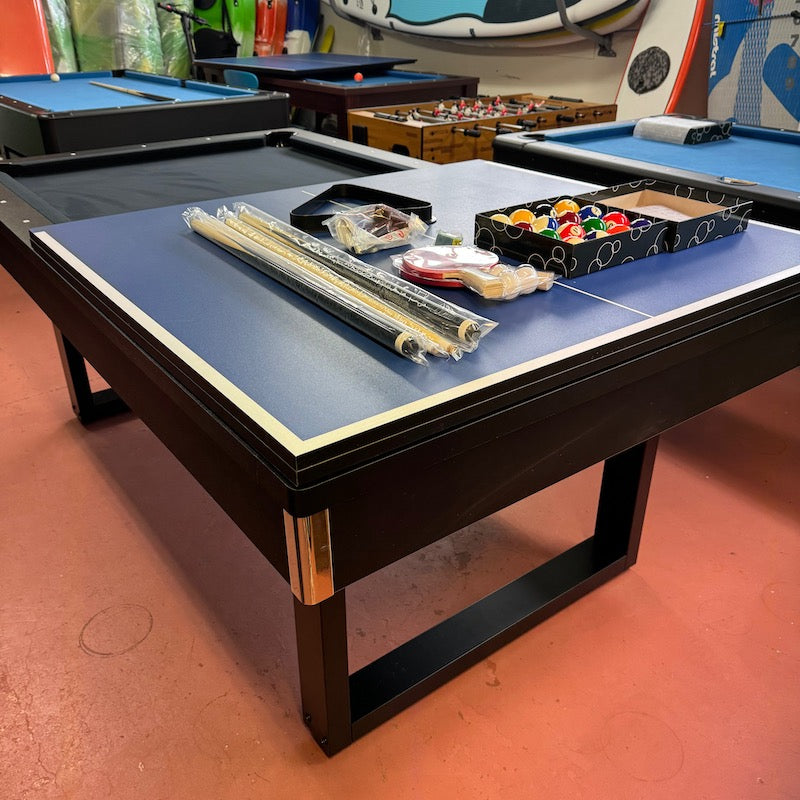 New 7' Dining Pool Table with Reversible Table Tennis Top.