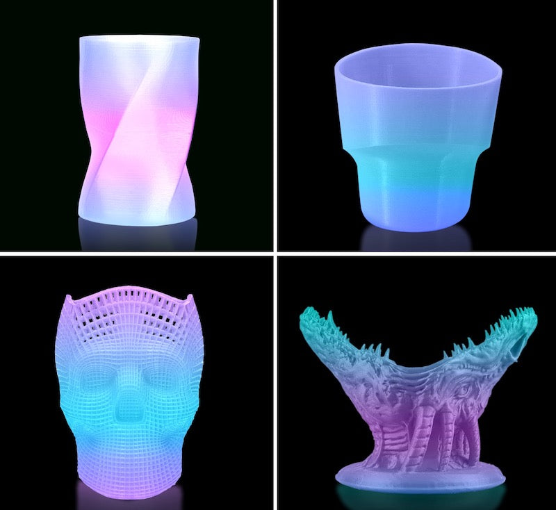 PLA 3D Printer Filament Luminous Rainbow