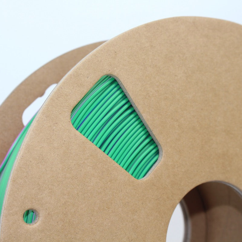 PLA 3D Printer Filament SILK Red, Green, Purple