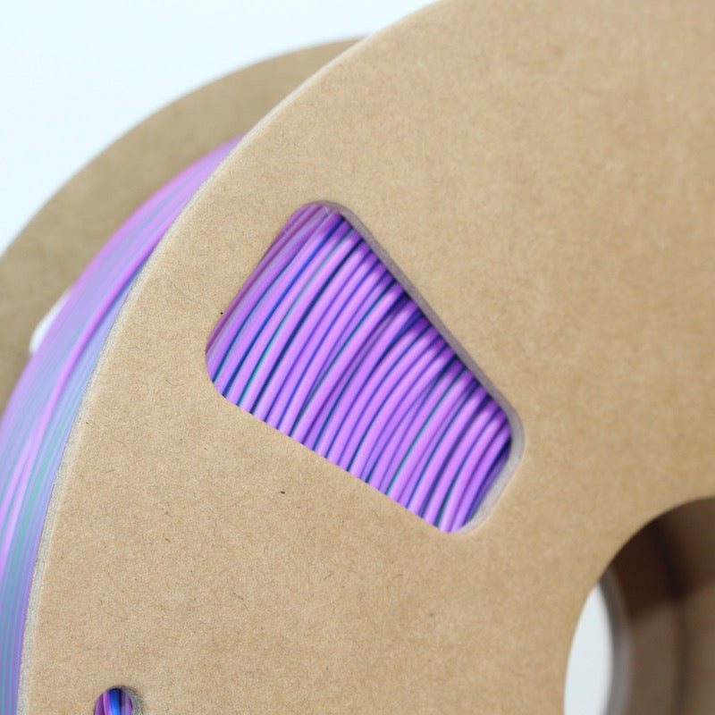 PLA 3D Printer Filament SILK Red, Green, Purple