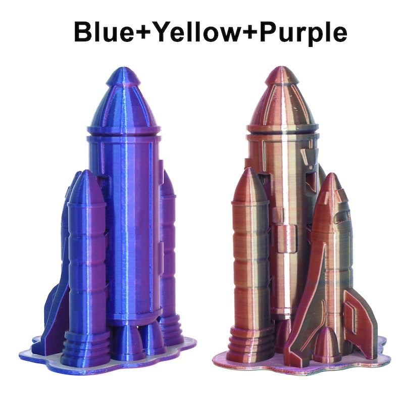 PLA 3D Printer Filament SILK Blue, Yellow, Purple