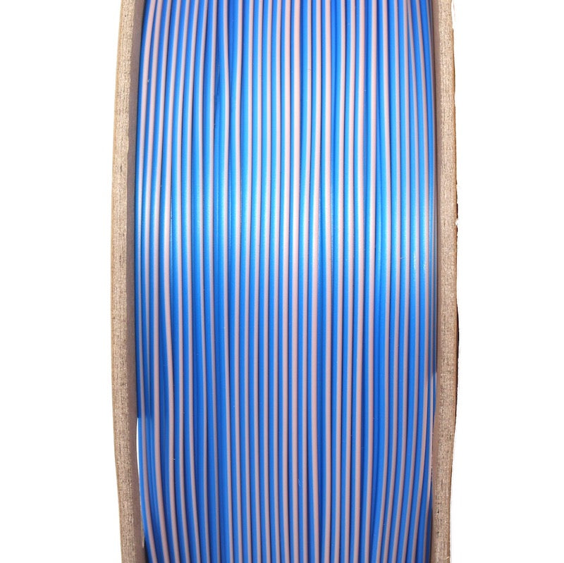 PLA 3D Printer Filament SILK Dual Colour Blue + Rose Gold