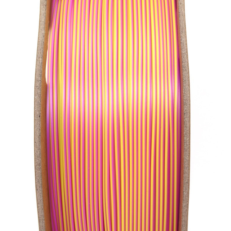 PLA 3D Printer Filament SILK Dual Colour Yellow + Pink