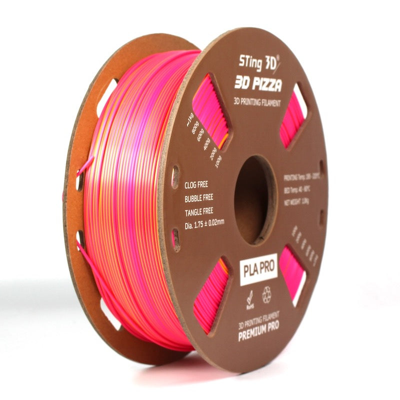 PLA 3D Printer Filament SILK Dual Colour Yellow + Purple