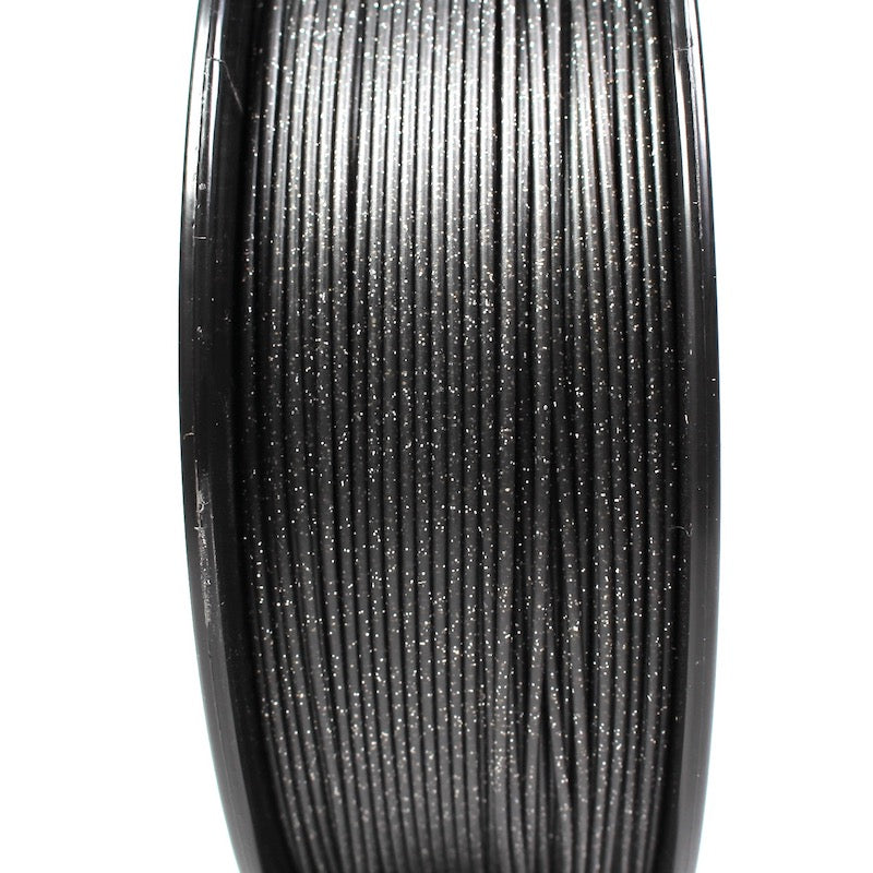 PLA Pro 3D Printer Filament Black with White Glitter