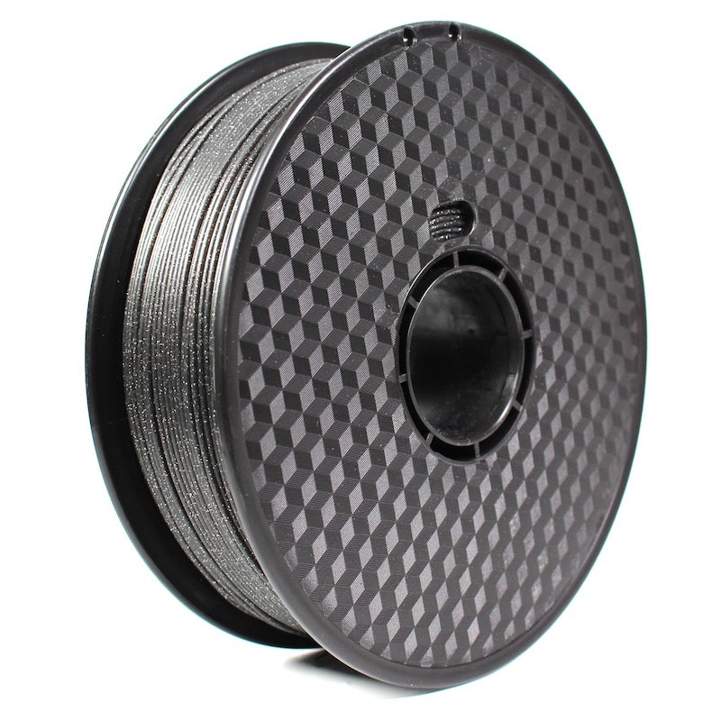 PLA Pro 3D Printer Filament Black with White Glitter