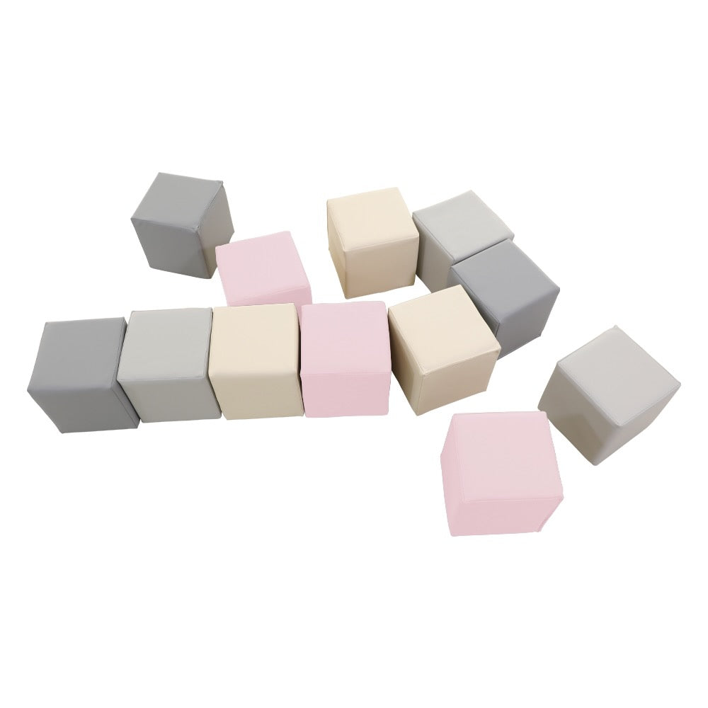 Soft Play Cubes 15cm pink