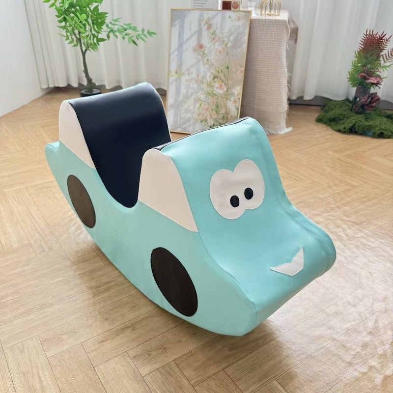 Soft Play Cute Car Rocker -Pastel Green Value