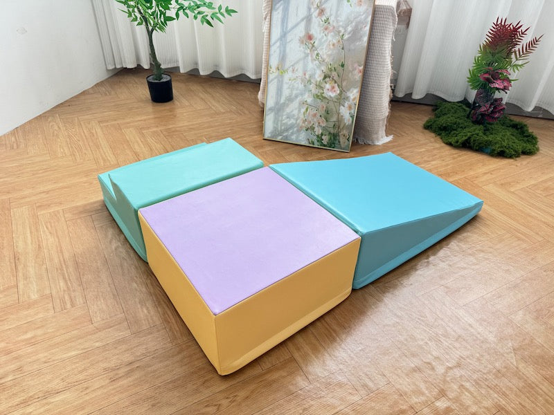 Soft Play Low Climber -Pastel Rainbow Value Set