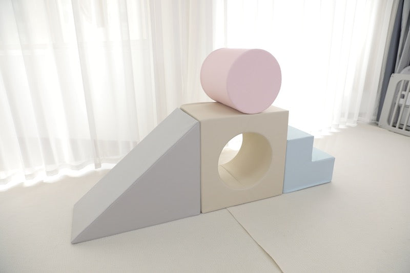Soft play step, slide and roll