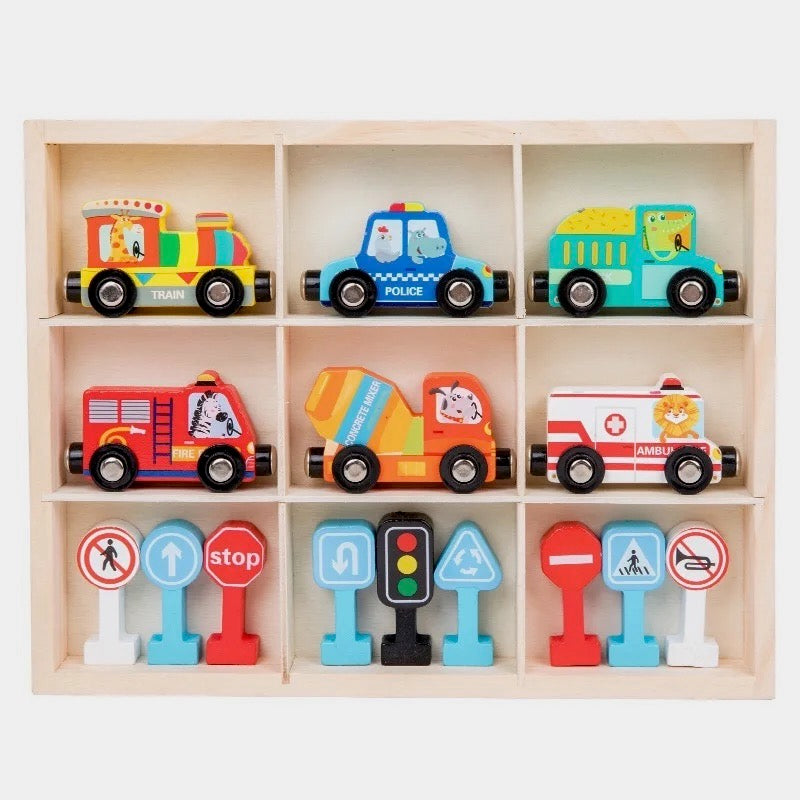 Wooden Magnetic Transport Set