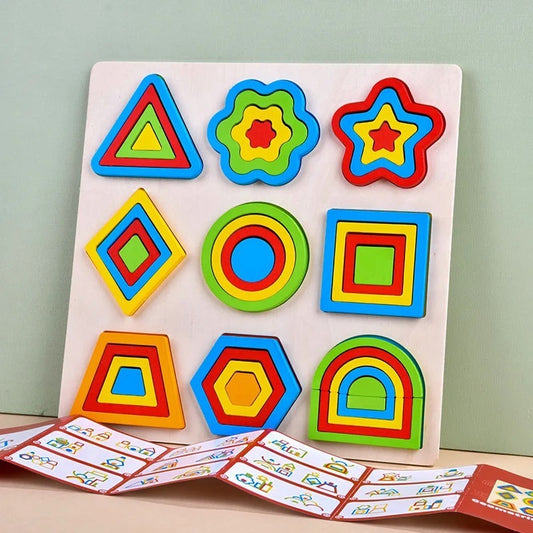 Wooden shapes Puzzle geometric