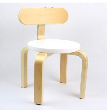 Kids Wooden Chair white