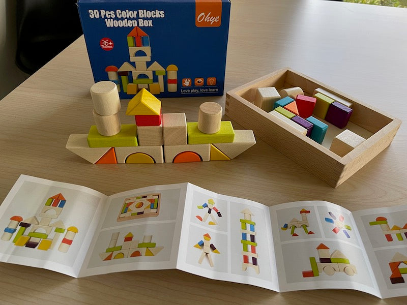 30 Piece Wooden Block Set