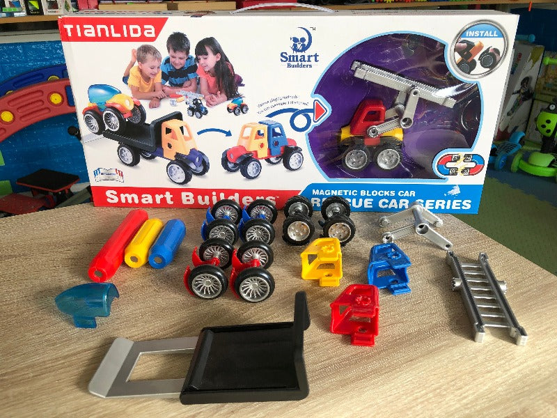 Smart Builders Magnetic 3 Vehicle Set