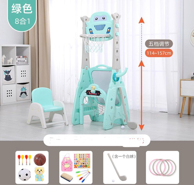 Multifunctional Hoop, Goal, Whiteboard, Chair, Mini Putt and magnetic darts