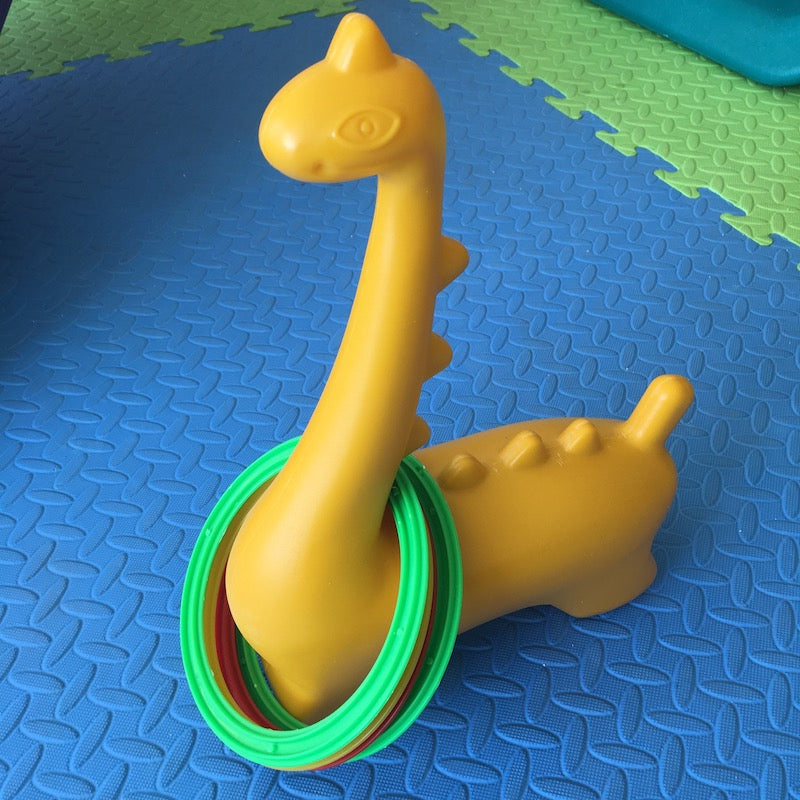 Animal Hoop Yellow Dino