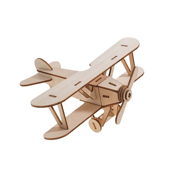 Laser Cut Wooden Puzzle Plane