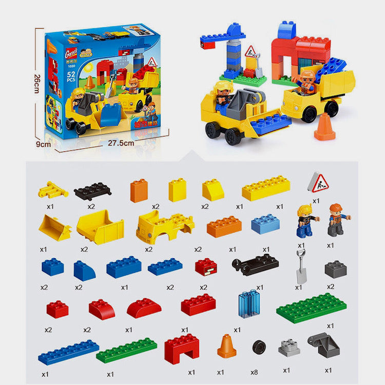 Building Block Duplo Compatible Digger Set