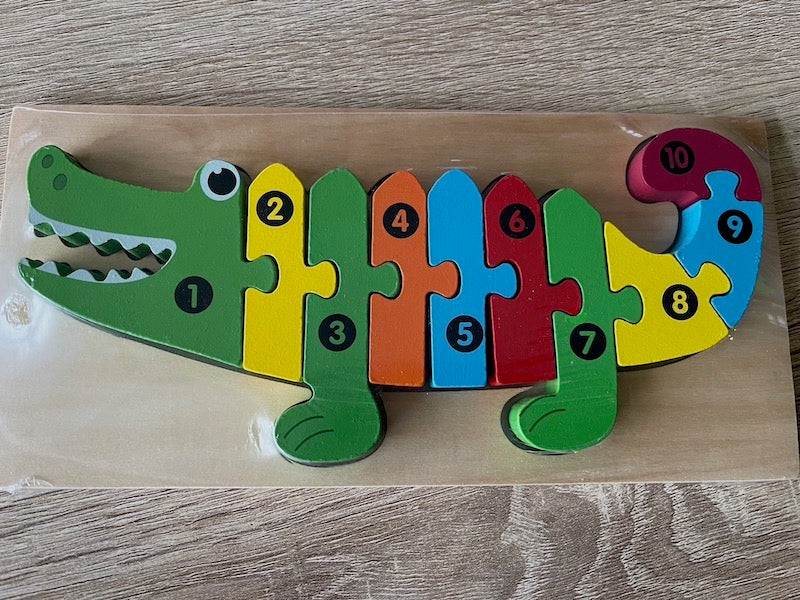 Counting Puzzle Crocodile