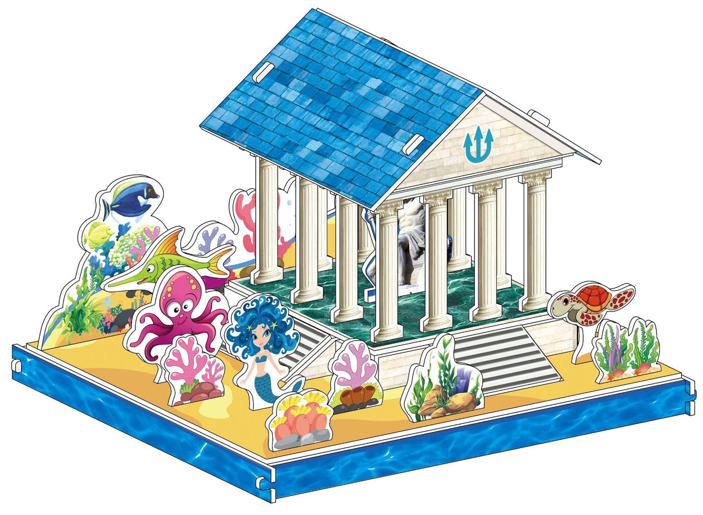 DIY 3D Paper Puzzle Sea Princess
