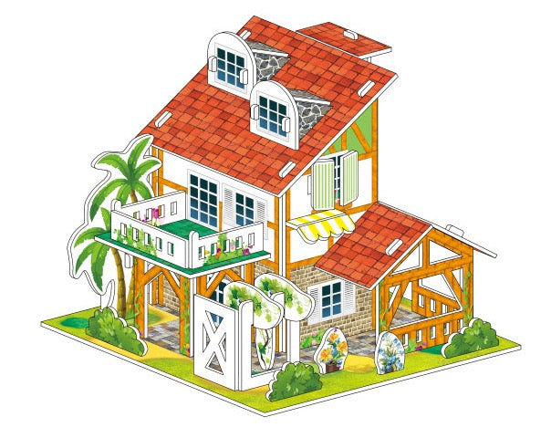 DIY 3D Paper Puzzle Small House
