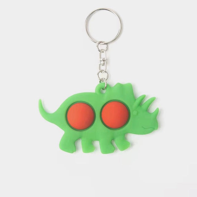 Dino Dimple Key Chain Red Dot