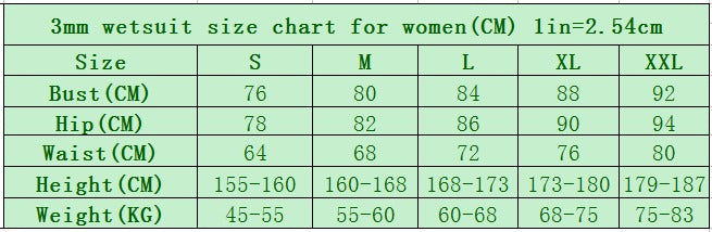 Women’s 3mm Wetsuit